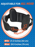 SARISUN Airplane Travel Pillow for Different Heights, Stable Head Support Black Airplane Seats with Headrest