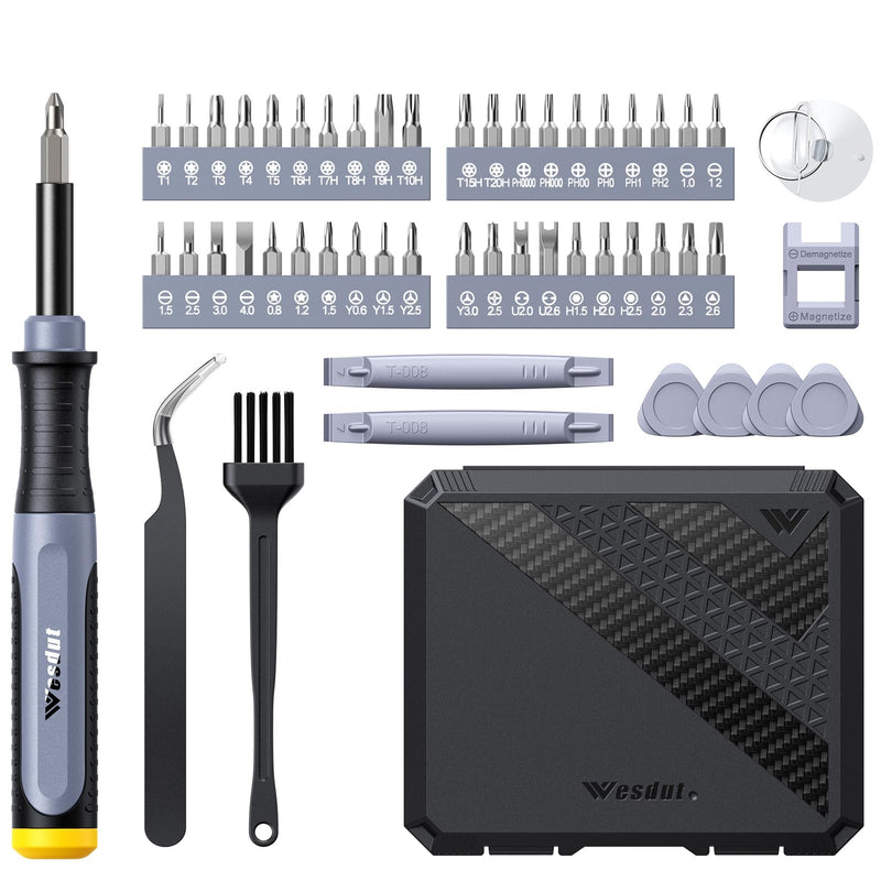 2026 Updated 52in1 Mini Precision Screwdriver Set, [S2 Military-grade alloy] Small Screw Driver Set, Magnetic Repair Tool Kit for Phone, PC,