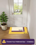 DEXI Front Door Mat 24X36, Washable Entryway Mat with Non Slip Backing, Low Profile Absorbent Moisture Dirt Trapper Entrance Floor Mats for Entry