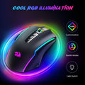 Redragon Gaming Mouse, Wireless Mouse Gaming with 8000 DPI, PC Gaming Mice with Fire Button, RGB Backlit Programmable Ergonomic Mouse Gamer,