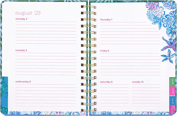 Lilly Pulitzer Large Daily Planner January 2025 - December 2025, Weekly Agenda & Monthly Calendar, Stickers, Pockets, & Spiral Binding (It'S a