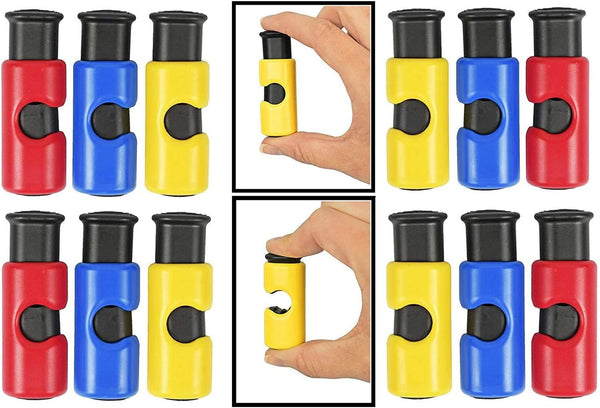 12pc BPA-Free Premium Quality ALAZCO Bag Clips - Value Set Food Fruit Bread Bag Cinch Non-Slip Grip EASY Squeeze & Lock 12pc Bread Bag Cinch Clip