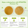 GTGLOTRA Oolong Tea Bags, 24 Whole Leaf Tea Bag, Alternative To Caffeine, 100% Natural Pure Tea, Stress Relief Pyramid Teabags, Suitable for