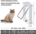Saintrygo Pet Door for Cats and Dog Cat Flap Door Interior Exterior Cat Weatherproof Pet 4-Way Rotary Lock for Cats Doggie Kittens, 8 X 8.6 Inches