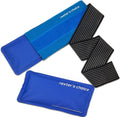 2 Soft Gel Ice Packs for Injuries Reusable with Extra Comfy Adjustable Cold Pack Wrap, Flexible Hot and Cold Compress 5x9 Inch (Pack of 2)