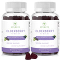 AFXMATE Sambucus Elderberry Gummies, Black Elderberry with Zinc and Vitamin C for Adults, Sugar Free Immune Support* Supplement Gummies (2 Pack)