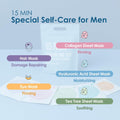 Naisture 15 Min Groom Me Kit Skincare Gift Set for Men – All-in-One Bundle with Hair, Face, & Eye Masks, Complete Grooming Self-Care Kit (5 pcs)