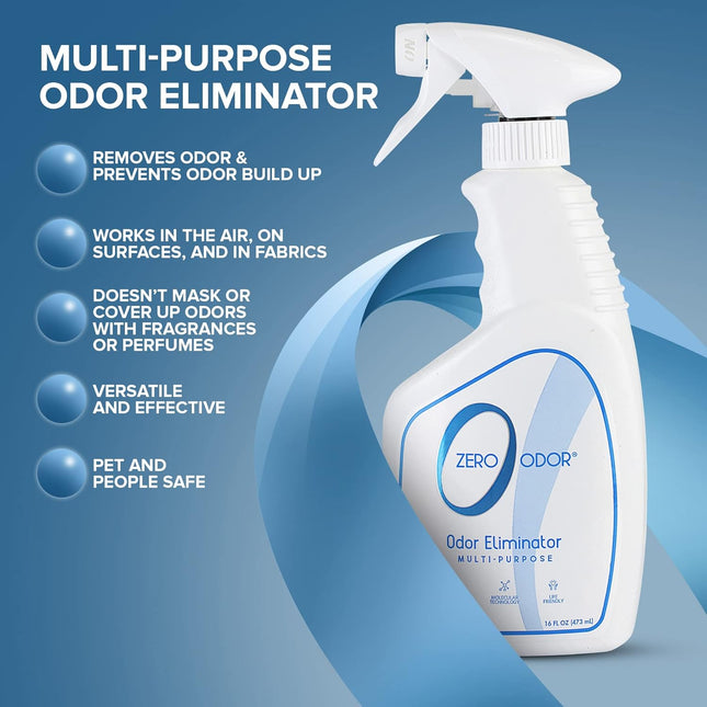 Zero Odor - Multi-Purpose Strong Odor Eliminator for Home, Office, Car, Bathroom