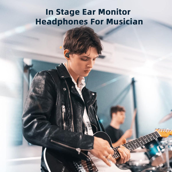 YINYOO KBEAR KS1 in Ear Monitor Bass Earbuds Wired Earbuds,Clear Sound Stereo Headphones, Vocals Forwards High Resolution Noise Canceling