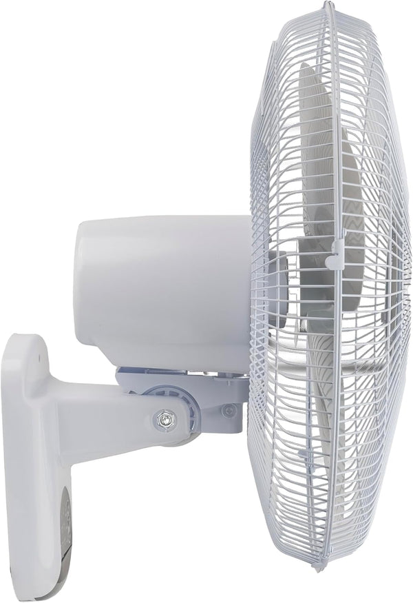 Comfort Zone 16-Inch Fan with Remote Control – Quiet 3-Speed Oscillating Indoor Fan with 90° Wide-Angle Airflow, Timer & Sleep Modes –