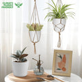 YNNICO 7 pcs Plant Pots with Drainage Holes and Saucers, Indoor Planters, Set of 7 (7.5, 7, 6.5, 6, 5.5, 4.5, 3.5 Inches), White