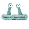 Molain Face Wash Headband, Palm and Snail Spa Hair Bands Makeup Headbands Women Cartoon Cute Coral Fleece Elastic Headband Creative Hair