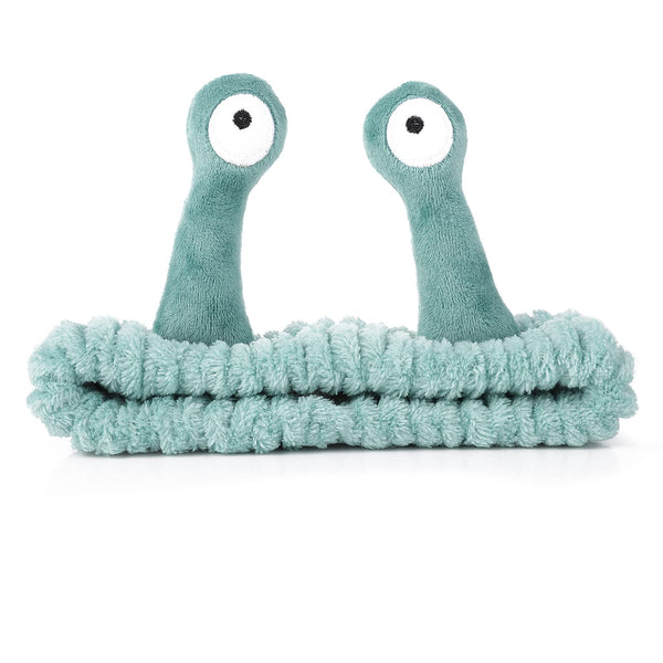 Molain Face Wash Headband, Palm and Snail Spa Hair Bands Makeup Headbands Women Cartoon Cute Coral Fleece Elastic Headband Creative Hair