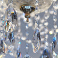 Supla 24 Pcs Teardrop Chandelier Prisms Candle Chandelier Crystal Pendants Glass Pendant Beads 1.5" for Chandelier Lights Suncatchers