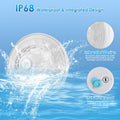 Floating Pool Lights with 6 Dynamic Lighting Effects, IP68 Waterproof, Rechargeable RGB Upper and Lower Color Changing for Inground Pools - 6 Pack