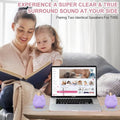 Small Bluetooth Speaker, Cute Cat Mini Wireless Speakers with Loud Stereo Sound, Built-In Mic, Super Bass, Dual Pairing, Portable Speaker for Teen
