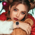 Bling Bracelet Band with Protector Case Compatible with Apple Watch Bands for Women iWatch Series 11 10 46mm 42mm,Series 9 8 7 41mm 45mm,Series 6