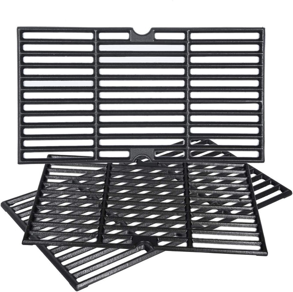 Gassaf 16 7/8" Grill Grates for Charbroil 463420508, 463420511, 463436214, 463440109 Gas Grill, Cast Iron Grates for Char Broil, Thermos, Master