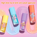 Lip Smacker Fruit Glaze Lip Oil, Ultra-Hydrating & Moisturizing with High-Shine Finish, Plush Applicator for Effortless Glide, Delicious