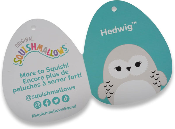 Squishmallows Original Harry Potter 10-Inch Hedwig Plush - Medium-Sized Ultrasoft Official Jazwares Plush