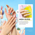 Beetles Gel Nail Polish Set- 23Pcs Summer Color Gel Polish with Base Gel Top Coat Bright Colors, Gel Polish Kit Blue Pink Purple Orange Green