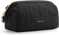 BAGSMART Makeup Bag Travel Toiletry Bag, Puffy Padded Make up Bags for Women Makeup Organizer Case, Wide-Open Pouch Purse Travel Essentials