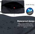 FUNSEED Travel Toiletry Bag for Women and Men, Water-Resistant Shaving Bag for Toiletries Accessories, Foldable Storage Bags with Divider and