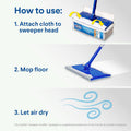 Clorox Disinfecting Wet Mop Pad, Disposable Mop Heads, Multi-Surface Floor Wipes, Rain Clean, 2 Packs, 24 Wet Refills per Pack (Package May Vary)