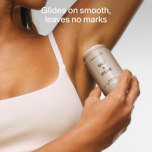 SALT & STONE Natural Deodorant - Santal | Extra Strength Natural Deodorant for Women & Men | Aluminum Free with Probiotics, Seaweed Extracts &