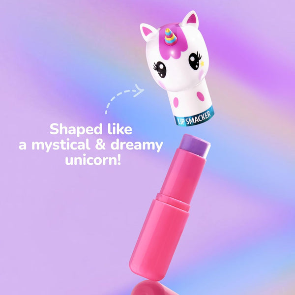 Lip Smacker Lippy Pals Unicorn, Flavored Moisturizing & Smoothing Soft Shine Lip Balm, Hydrating & Protecting Fun Tasty Flavors, Cruelty-Free &
