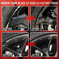 Wheel Scratch Repair Kit, Gloss Black Rim Repair Kit Curb Rash, DIY Alloy Wheel Repair Kit, Car Wheel Rim Scratch Repair Kit, Rim Paint Pen for