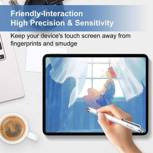 10 Pack Stylus Pens for Touch Screens, Mesh Fiber Tip Stylus Pens for ipad iPhone Tablets Samsung All Precision Capacitive Universal Touch Screen