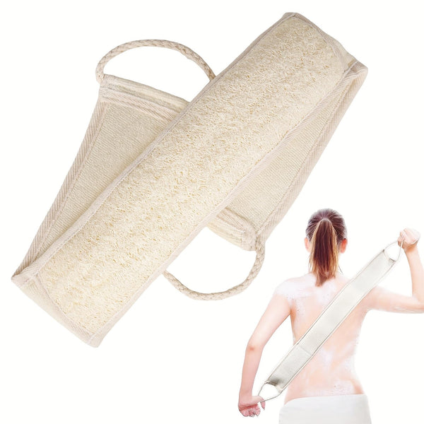 Natural Loofah Sponge Back Scrubber for Bath Shower, Exfoliating Body Scrubber, Shower Loofah Scrubber for Men and Women, Bath Sponge, Body Scrub,