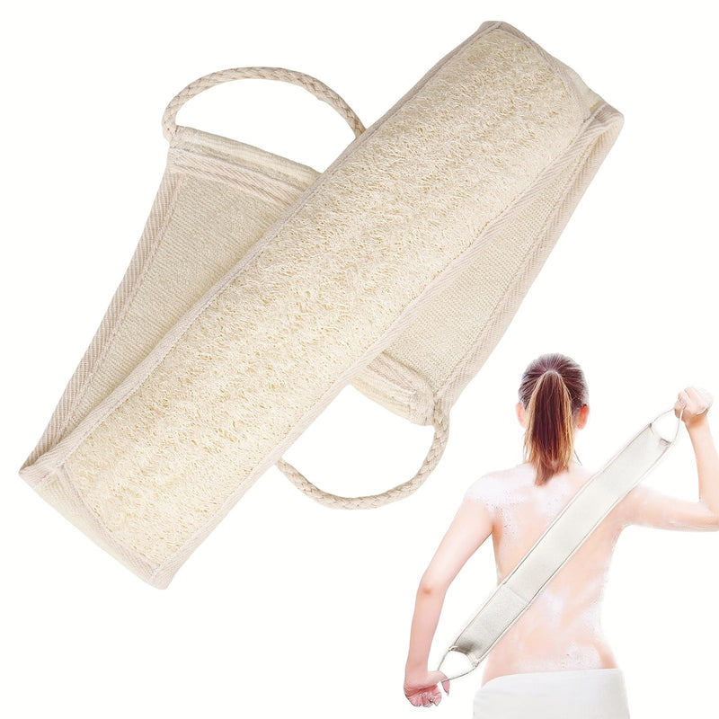 Natural Loofah Sponge Back Scrubber for Bath Shower, Exfoliating Body Scrubber, Shower Loofah Scrubber for Men and Women, Bath Sponge, Body Scrub,