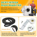 Dryer Repair Kit Fit for Samsung DV42H5000EW/A3 DV45H7000EW/A2 DV42H5200EP/A3 DV40J3000EW/A2, Includes DC97-16782A Samsung Dryer Roller,