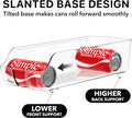 Simple Houseware Soda Can Organizer for Pantry / Refrigerator, Clear, Set of 2