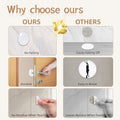 Silicone Door Stoppers for Wall, 6PCS Self-Adhesive Door Bumpers for Walls, Door Pads to Prevent Slamming - Clear & Round