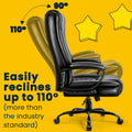 OFIKA Home Office Chair, 400LBS Big and Tall Computer Chair Heavy Duty Design, Ergonomic High Back Cushion Lumbar Back Support, Adjustable