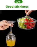 Household Reusable Refillable Plastic Wrap Dispenser with Slide Cutter, Food Wrap Stretch Clear Cling Wrap 12 Inch×328 Ft (1Cutting Box + 1 Cling