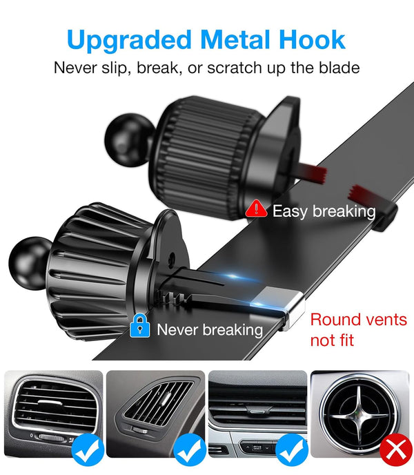 Coolpow for Magsafe Car Mount ChargerÃ£ÂÂ100% StableÃ£ÂÂ 15W Magsafe Car Charger, Car Phone Holder Charger Mag Safe Car Accessories for Women Men