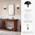 Design House Village Traditional 1-Light Indoor Dimmable Wall Sconce, Frosted Flute Glass, Twist On/Off Switch, Bathroom Bedroom Hallway,