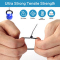 1000 Pcs Zip Ties, 6 Inch Self-Locking Nylon Cable Ties, Premium Heavy Duty Plastic Wire Ties Wraps for Indoor and Outdoor (Black) 6" Black