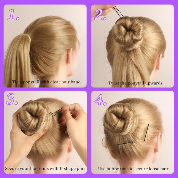 Teenitor 300Pcs Bobby Pins for Women Bobby Pins Black, Hair Pins for Women