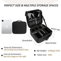 gzcz Travel Makeup Bag,Portable Makeup Case for Women,Professional Cosmetic Train Case Organizer Artist Storage Bag With Adjustable Dividers