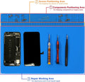 Solder Mat, Premium Heat Resistant 932°F Silicone Soldering Mat, Magnetic Work Mat for Electronics, Cell Phone, Laptop Repair, BGA Soldering