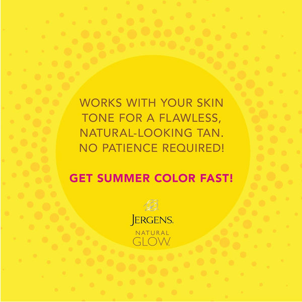 Jergens Natural Glow Instant Sun Body Mousse, Self Tanner for Deep Bronze Tan, Sunless Tanning Body Bronzer for Natural Looking Color Instantly, 6 Oz