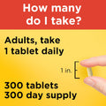 Nature Made Extra Strength Vitamin C 1000 Mg, Dietary Supplement for Immune Support, 300 Tablets, 300 Day Supply