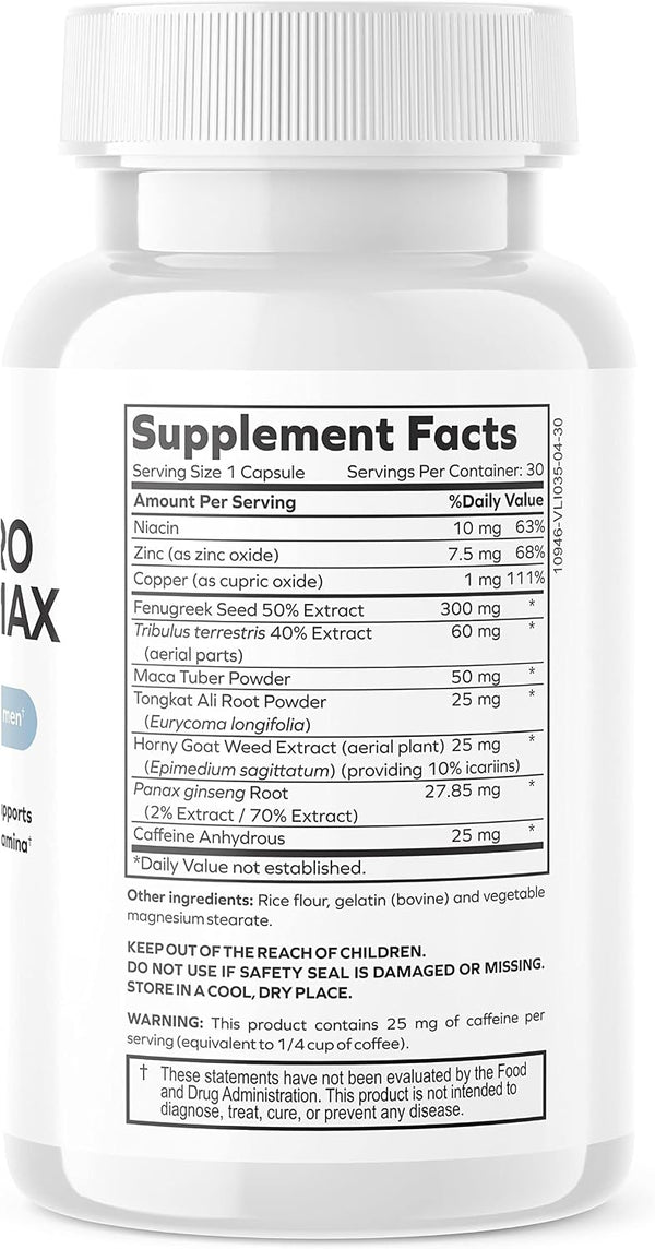 envitamin Testpro Testosterone Support Ultra for Men with Fenugreek, Tribulus & Maca 30 Count (Pack of 1)