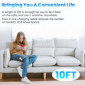 6in1 Multi Charging Cable 10FT, Magnetic Charger for Apple Watch Ultra/SE/9/8/7/6/5/4/3/2/1, Multiple Charger Cord for iPhone