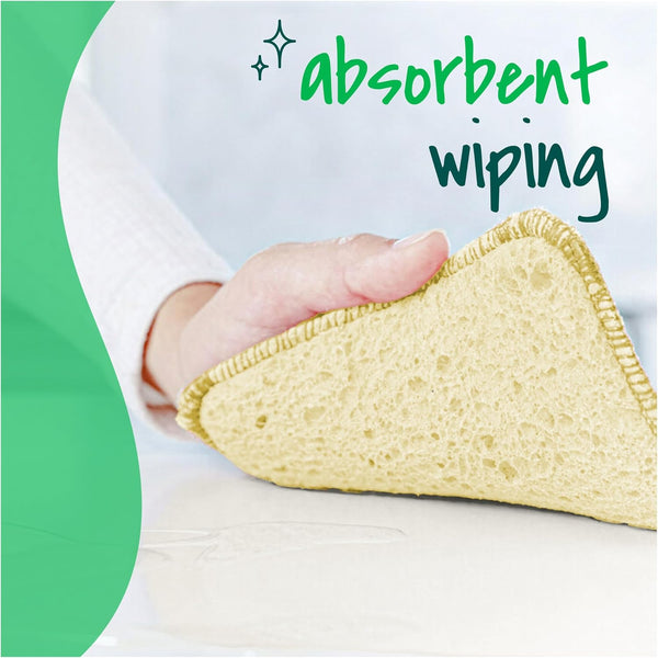 Scotch-Brite Dobie Scrub & Wipe Cloths, Sponge Cloths for Cleaning Kitchen, Bathroom, and Household, Dobie Scrub and Wipe Cloth Absorbs and